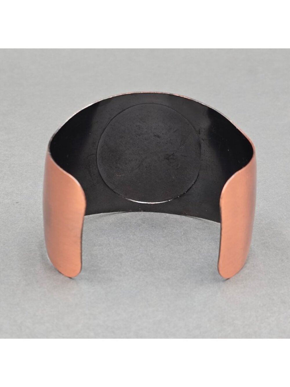 VTG Copper Floral Mandala Cuff Bracelet Copper Plated Stainless Boho Statement - Picture 3 of 7